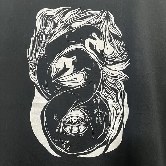 Grimes Saint Laurent YSL Swan Shirt XXL